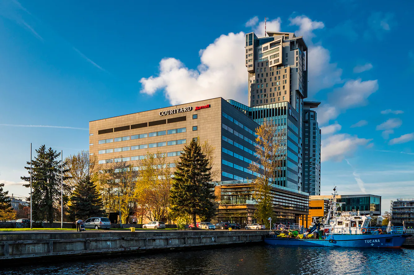 Courtyard by Marriott Gdynia Waterfront overlooking the waterfront in Gdynia, Poland